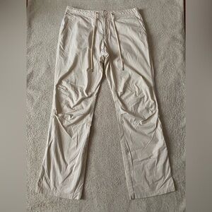 GAP Cream Pants Relaxed Fit Lightweight